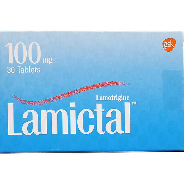 Viên nén Lamictal 100mg GSK điều trị động kinh và phòng ngừa bệnh rối loạn lưỡng cực (3 vỉ x 10 viên)