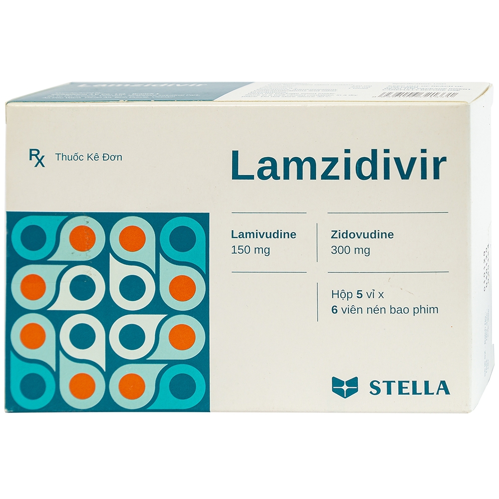 Thuốc Lamzidivir Stella hỗ trợ điều trị nhiễm HIV (5 vỉ x 6 viên)