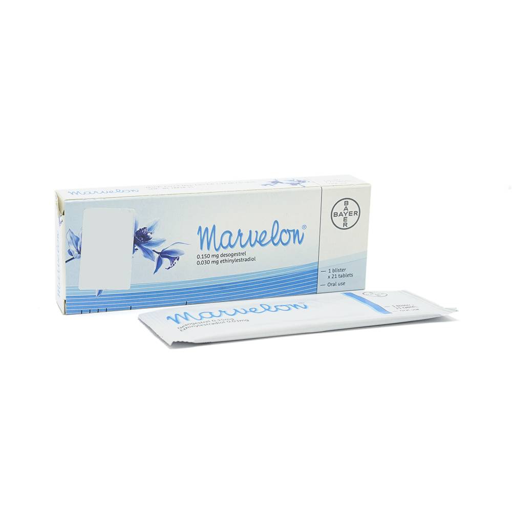 Thuốc Marvelon Bayer dùng để tránh thai (1 vỉ x 21 viên)