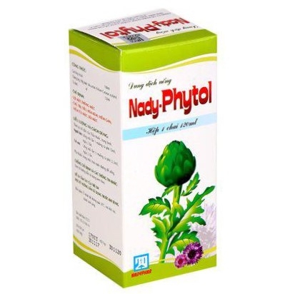 Dung dịch uống Nady-Phytol Nadyphar lợi mật, thông mật, điều trị tiêu hóa kém, viêm gan, sỏi mật (120ml)