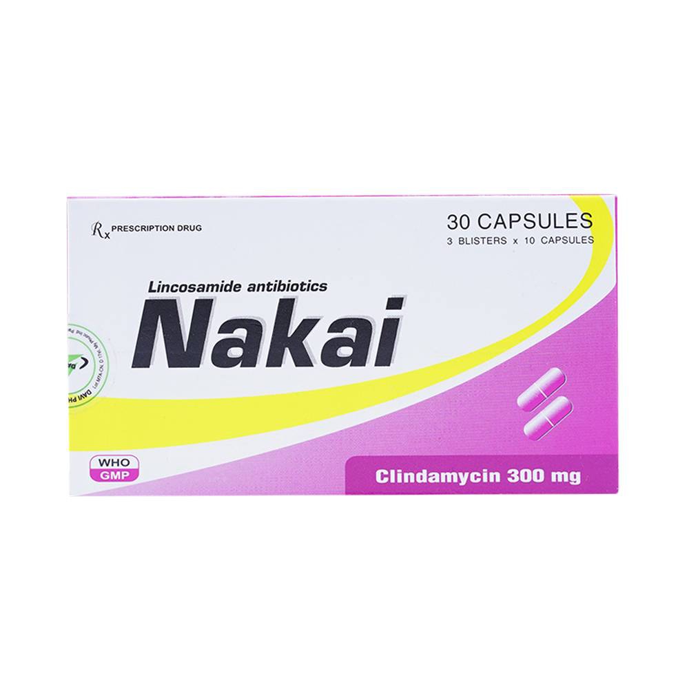 Thuốc Nakai 300mg DaViPharm điều trị các chứng nhiễm khuẩn nhạy cảm (3 vỉ x 10 viên)