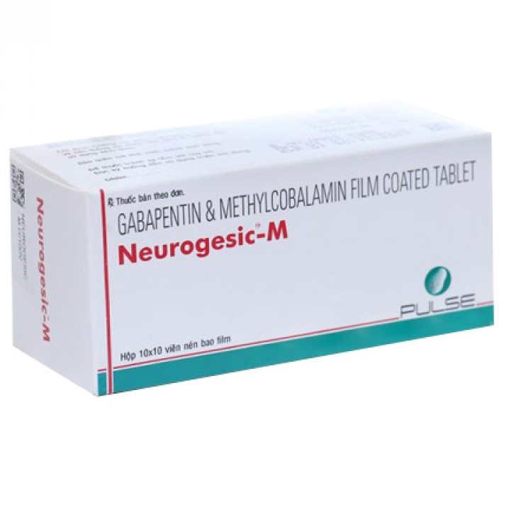 Thuốc Neurogesic M Pulse điều trị động kinh, đau dây thần kinh (10 vỉ x 10 viên)