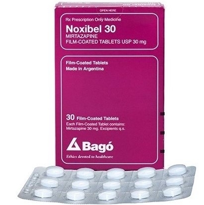 Viên nén Noxibel 30 Bagó điều trị trầm cảm (1 vỉ x 15 viên)