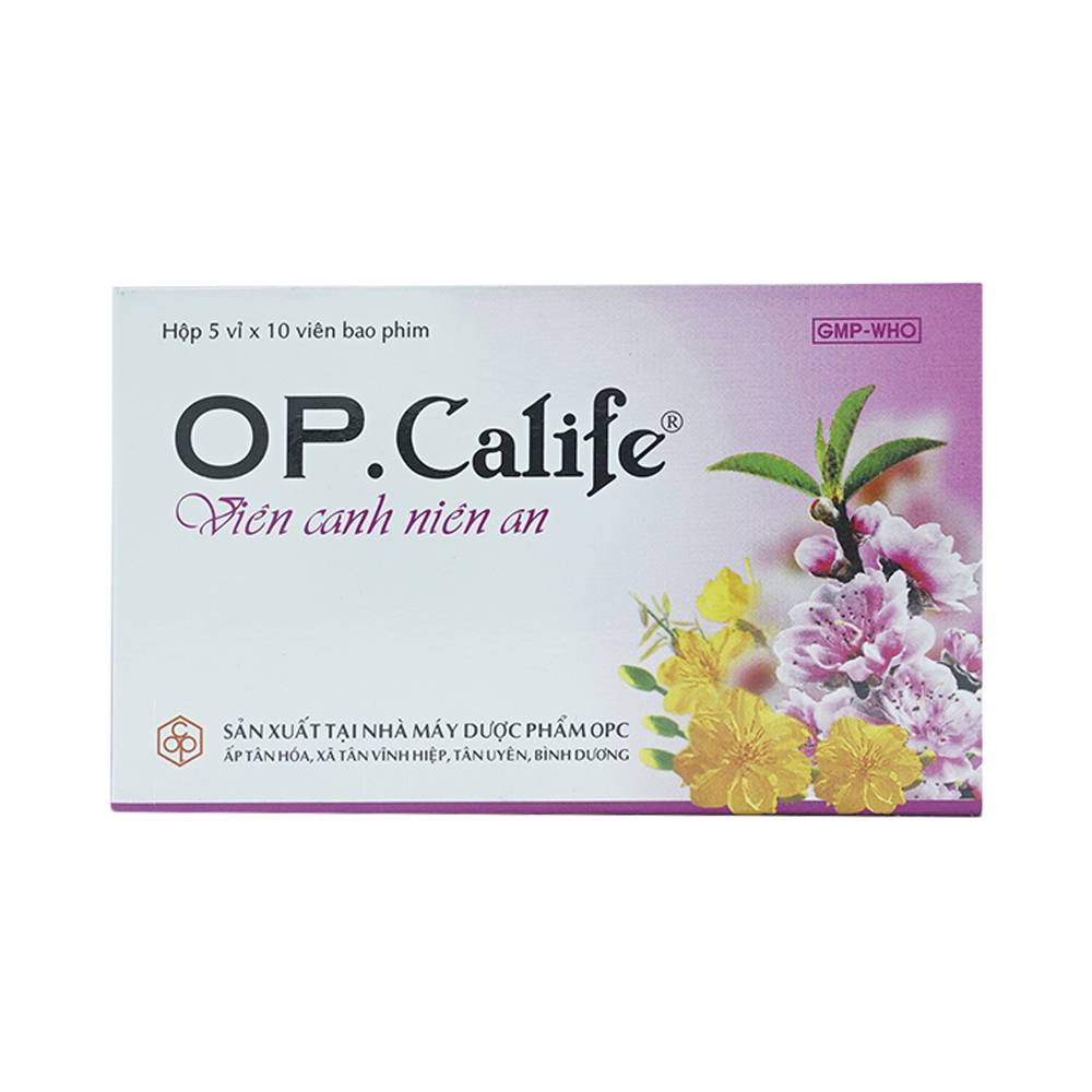 Viên Canh Niên An Op.Calife OPC giảm các triệu chứng tiền mãn kinh ở phụ nữ (5 vỉ x 10 viên)