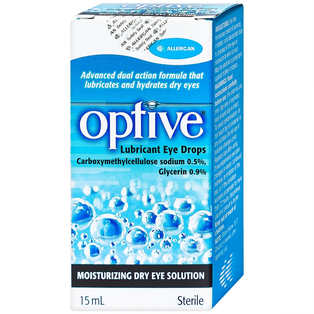 Thuốc nhỏ mắt Optive có sẵn dưới dạng gì?
