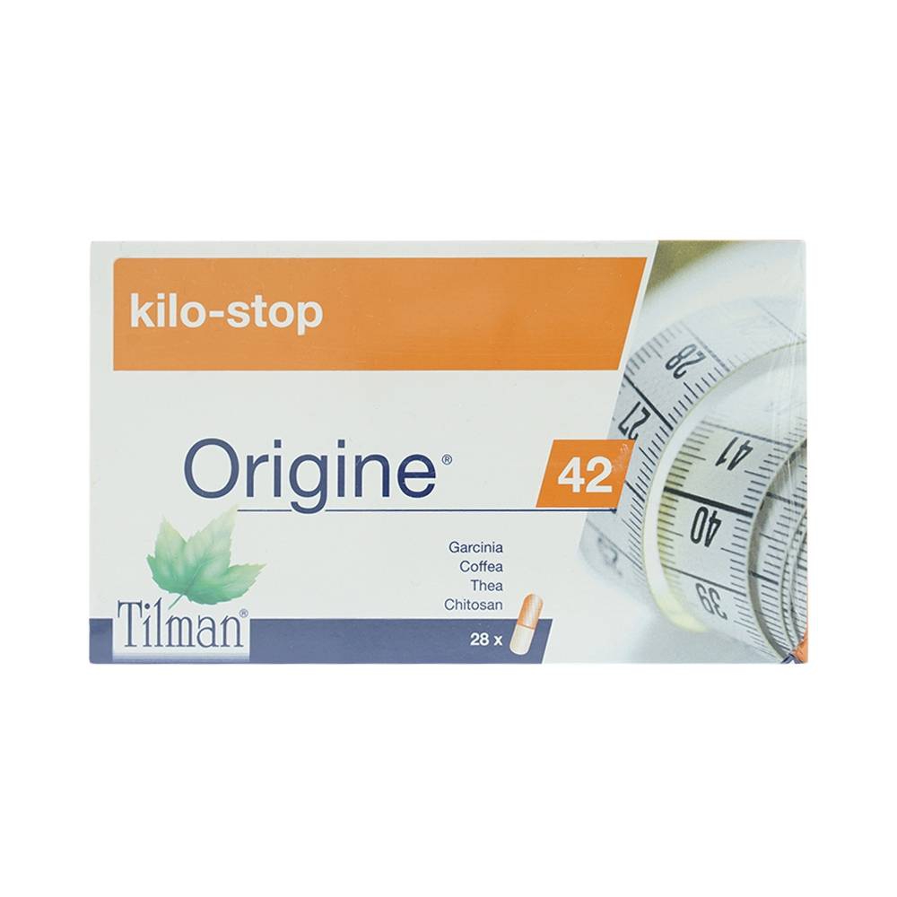 Viên uống Kilo-Stop Origine 42 Tilman hỗ trợ giảm cân (2 vỉ x 14 viên)