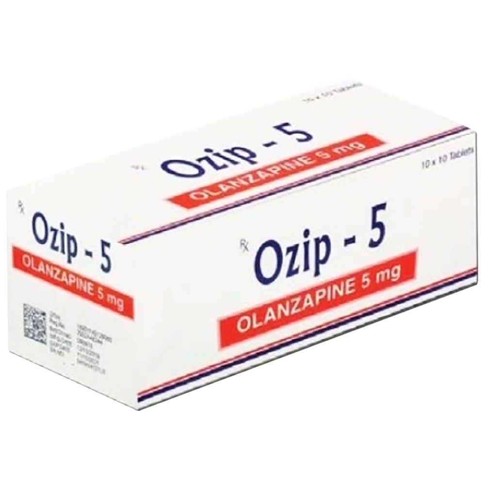 Viên nén Ozip-5 Medley điều trị loạn thần, tâm thần phân liệt (10 vỉ x 10 viên)