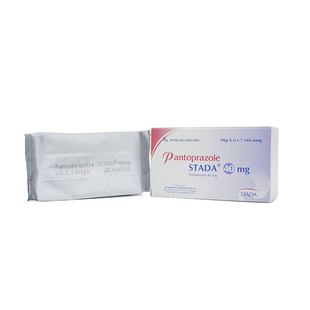 Viên nang cứng Pantoprazole Stada 40mg điều trị trào ngược dạ dày thực quản (4 vỉ x 7 viên)