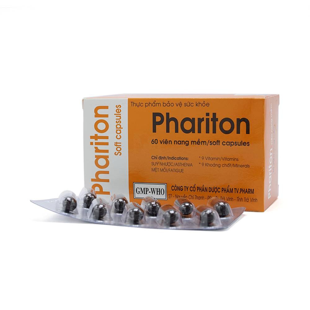 Viên uống Phariton TV.Pharm bổ sung vitamin và khoáng chất (6 vỉ x 10 viên)