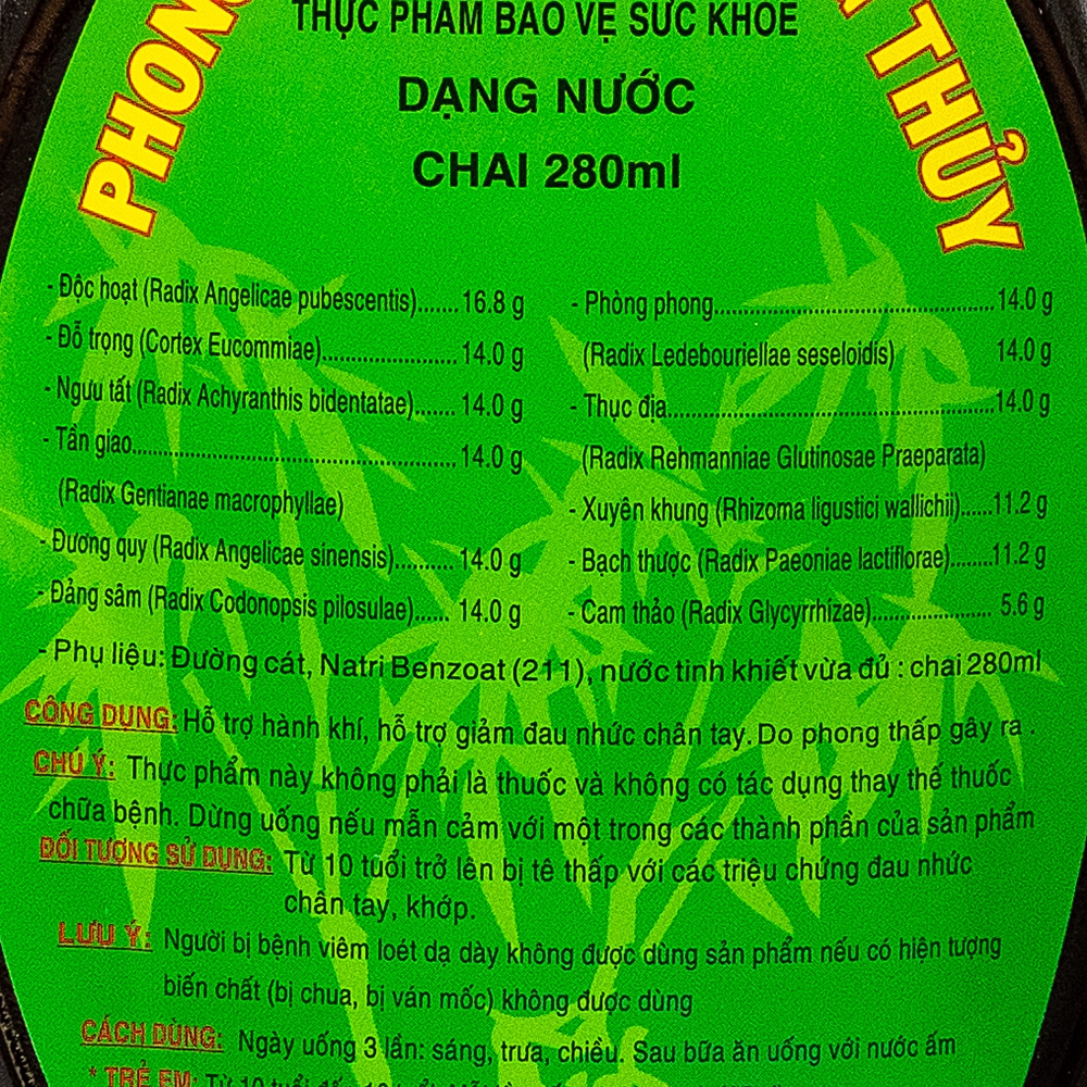 Dung dịch Phong Tê Cốt Thống Thuỷ An Phát hỗ trợ giảm đau nhức chân tay ( 280ml) - Nhà thuốc FPT Long Châu