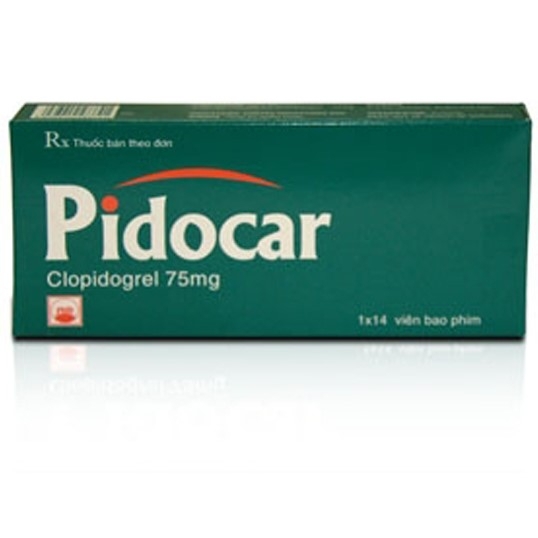 Viên nén Pidocar 75mg Pymepharco dự phòng biến cố do huyết khối động mạch (2 vỉ x 14 viên)