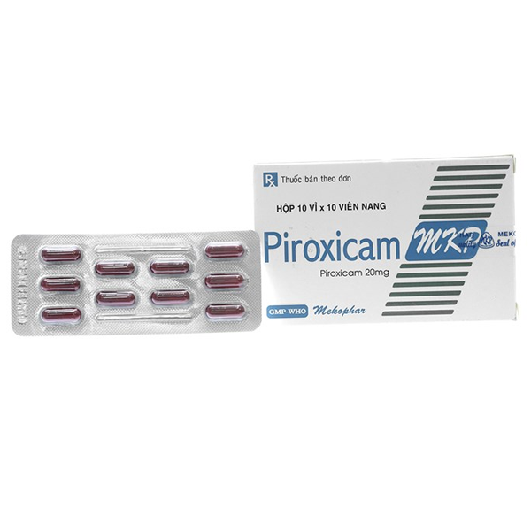 Viên nang Piroxicam MKP kháng viêm, giảm đau viêm khớp dạng thấp (10 vỉ x 10 viên)