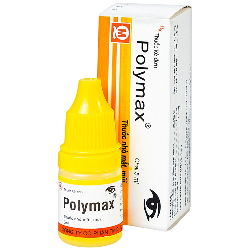 Thuốc nhỏ mắt Polymax 5ml Medipharco dùng để kháng viêm, kháng dị ứng