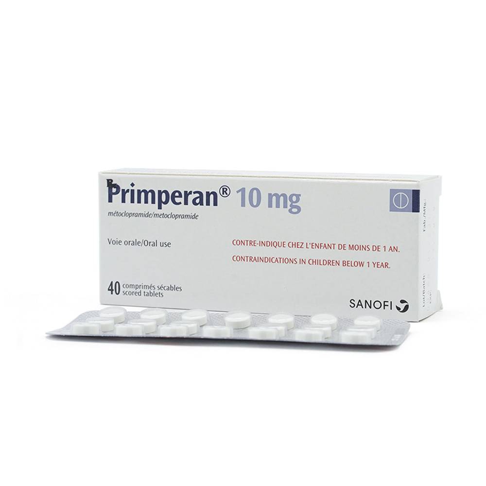 Thuốc Primperan 10mg Sanofi điều trị triệu chứng nôn và buồn nôn (2 vỉ x 20 viên) 