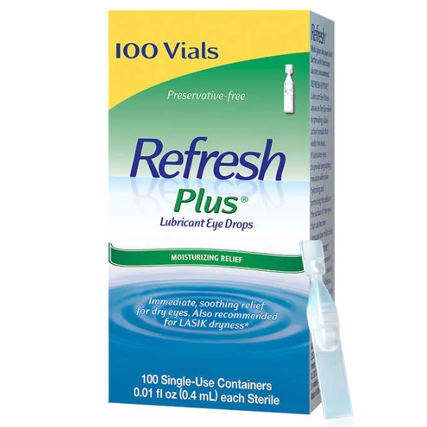 Thuốc nhỏ mắt Refresh có dạng tép được sử dụng để điều trị tình trạng gì?