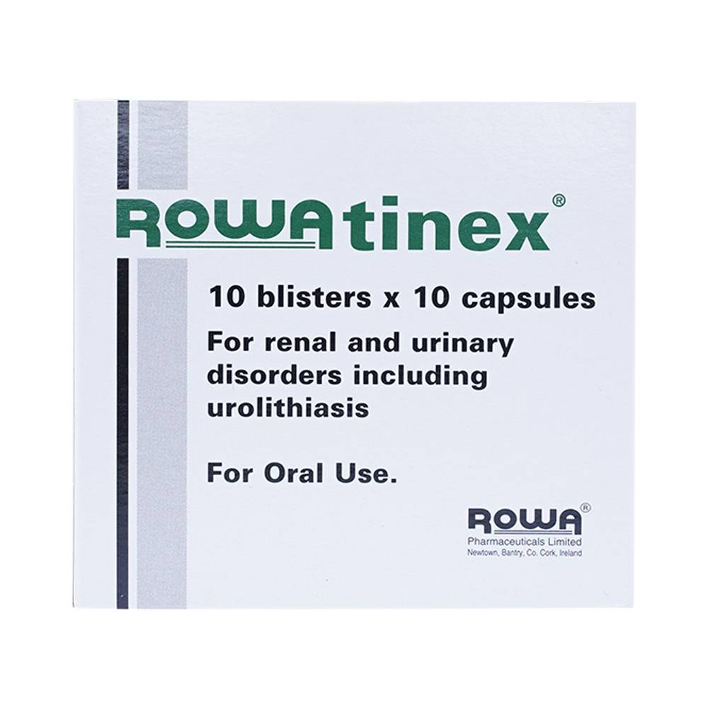 Thuốc Rowatinex Rowa điều trị bệnh sỏi niệu, sỏi thận (10 vỉ x 10 viên)