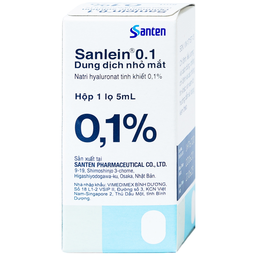 Thành phần chính của thuốc nhỏ mắt Sanlein 0.1 là gì?
