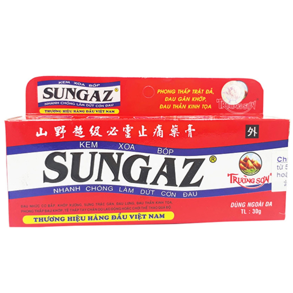 Kem xoa bóp Sungaz Trường Sơn điều trị phong thấp lâu năm (30g)