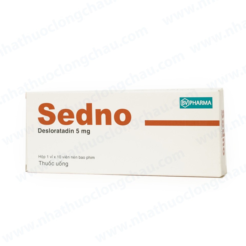 Thuốc Sedno BV Pharma điều trị viêm mũi dị ứng, mày đay (1 vỉ x 10 viên)