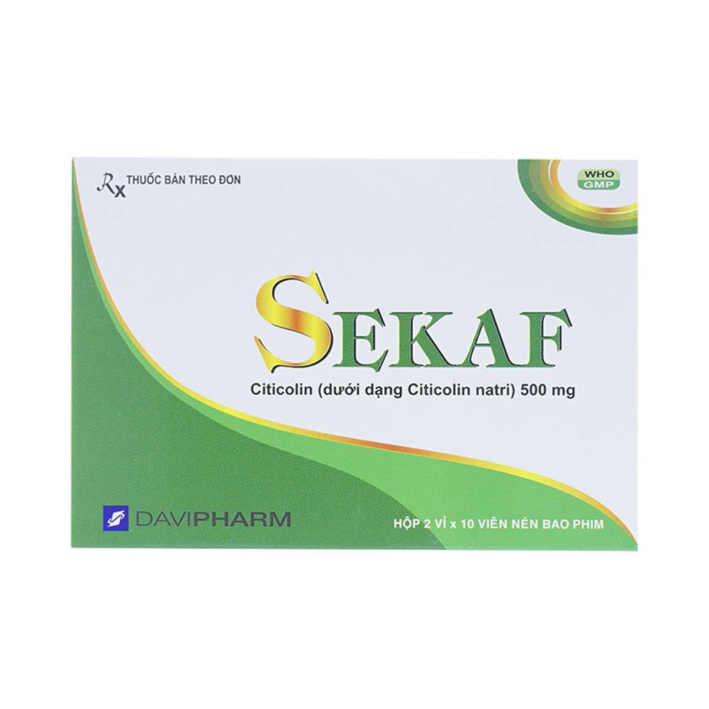 Thuốc Sekaf DaviPharm điều trị các rối loạn mạch máu não (2 vỉ x 10 viên)