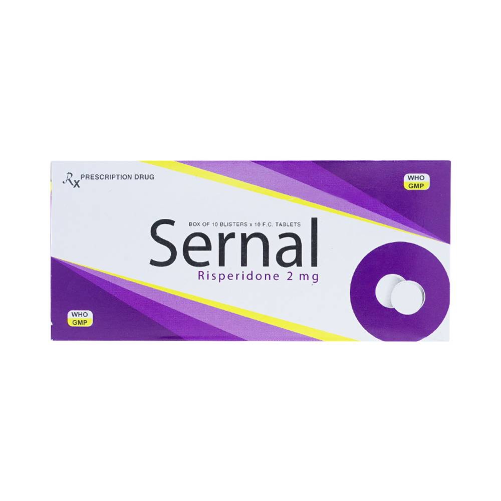 Thuốc Sernal Davipharm điều trị bệnh loạn tâm thần cấp và mạn (10 vỉ x 10 viên)