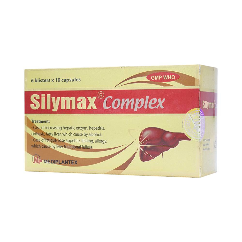 Thuốc Silymax Complex Mediplantex điều trị viêm gan do virus, xơ gan (6 vỉ x 10 viên) 