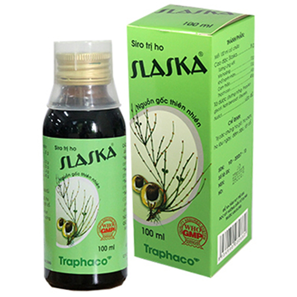 Siro Slaska Traphaco điều trị ho gió, ho khan (100ml)