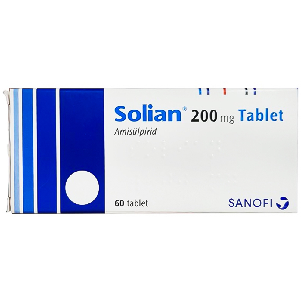 Thuốc Solian 200mg Sanofi điều trị bệnh tâm thần phân liệt (3 vỉ x 10 viên)