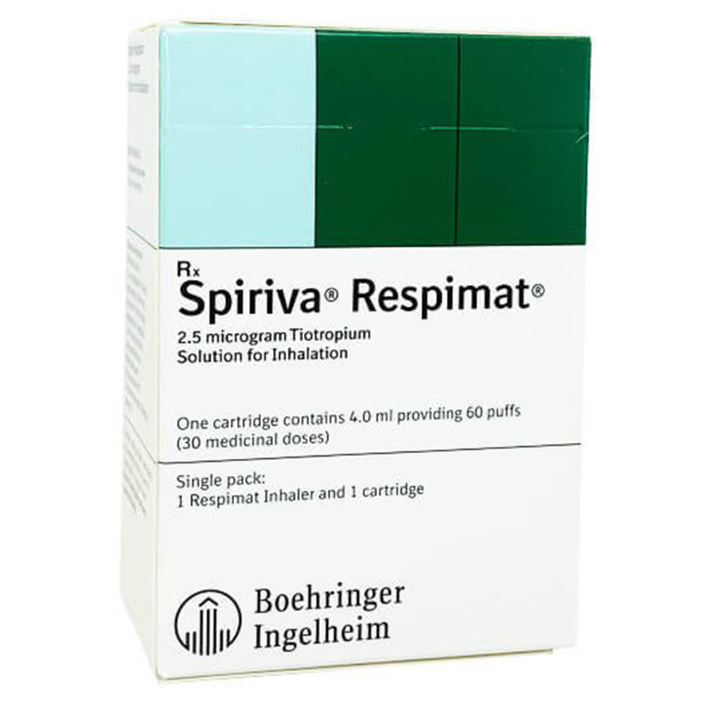 Thuốc Spiriva Respimat Boehringer điều trị viêm phế quản mạn (60 liều