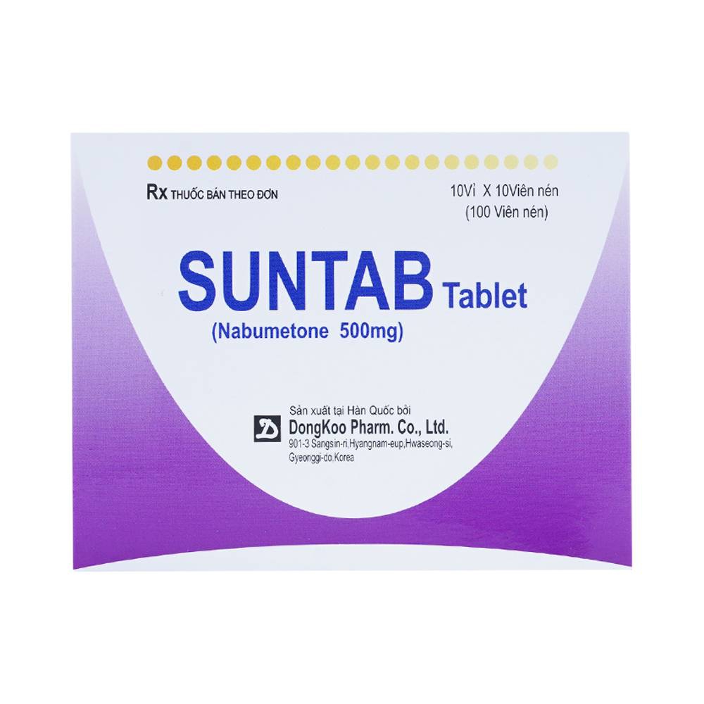 Thuốc Suntab Tablet DongKoo điều trị triệu chứng viêm xương khớp (10 vỉ x 10 viên)