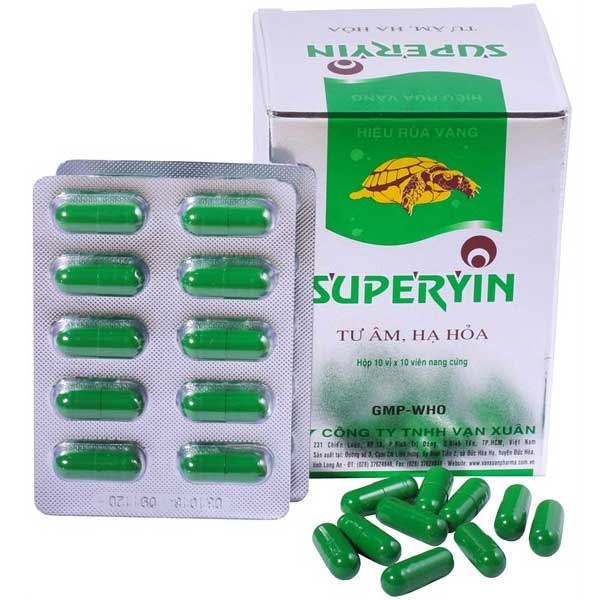 Thuốc Superyin Vạn Xuân điều trị chứng âm hư hỏa vượng (10 vỉ x 10 viên)