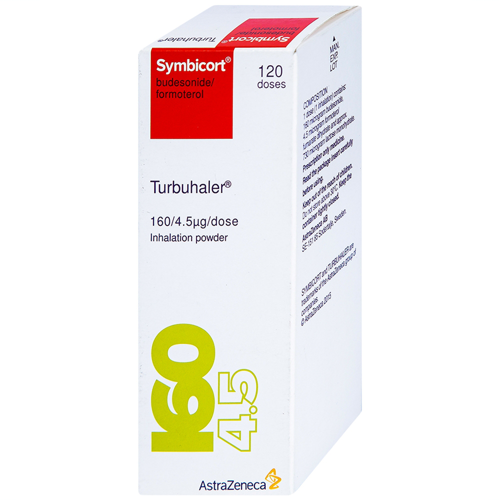 Thuốc bột để hít Symbicort AstraZeneca điều trị hen suyễn (120 liều)