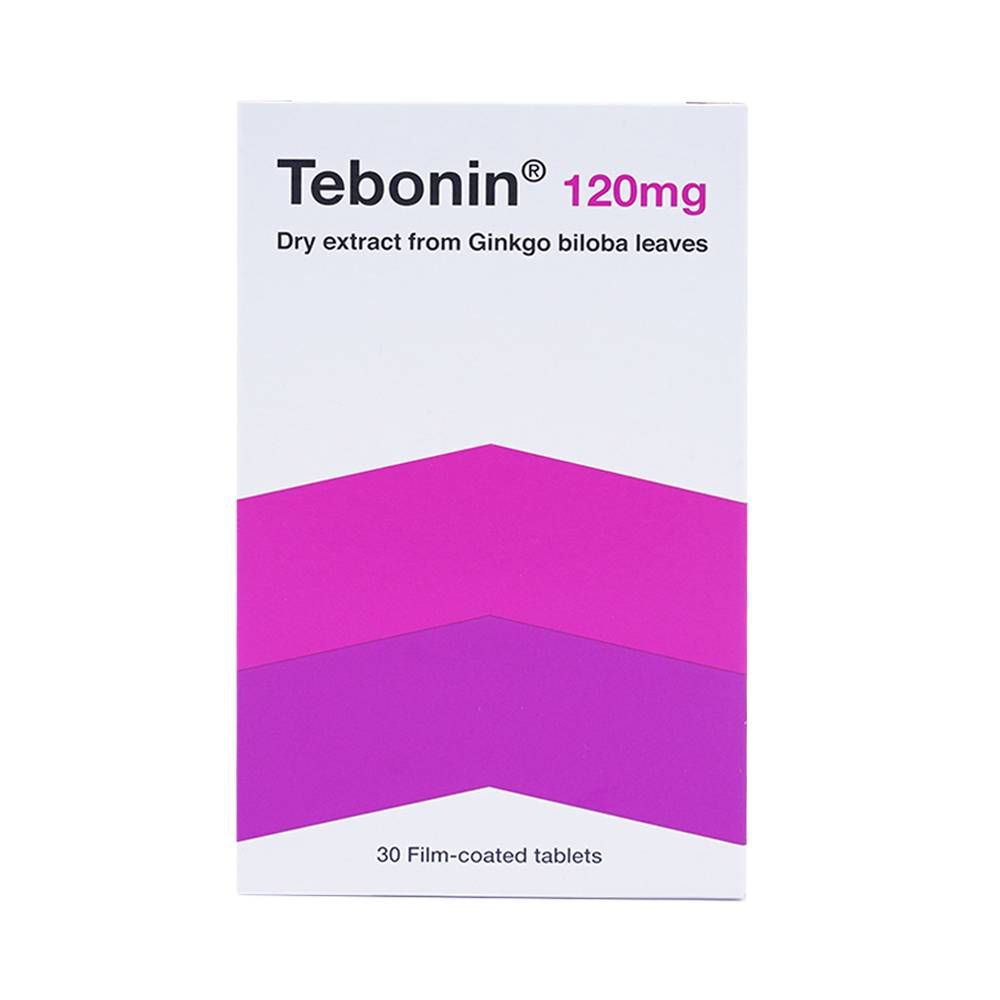 Thuốc Tebonin 120mg Dr. Willmar Schwabe điều trị rối loạn tuần hoàn máu não (2 vỉ x 15 viên)