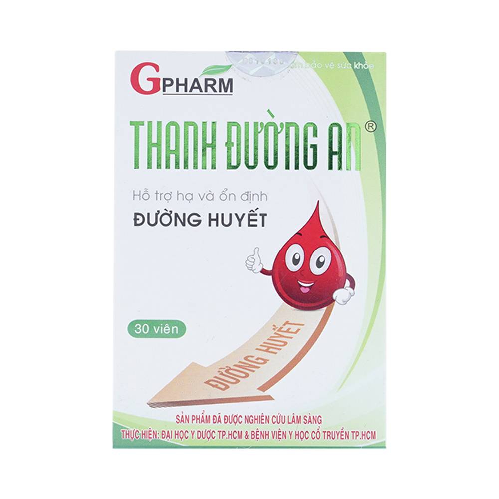 Viên uống Thanh Đường An Gpharm hỗ trợ hạ và ổn định đường huyết (30 viên)  - Nhà thuốc FPT Long Châu