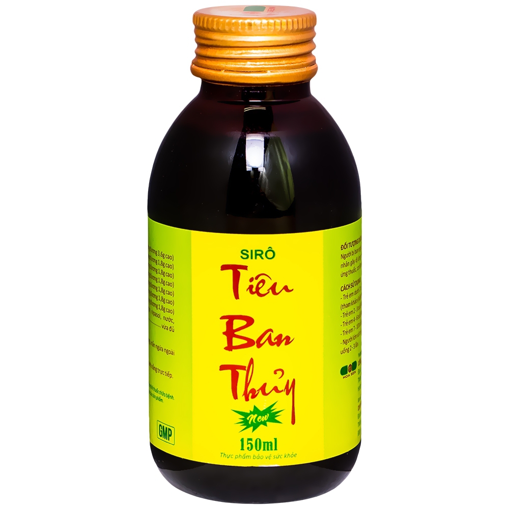 Siro Tiêu Ban Thủy Hoa Sen giúp thanh nhiệt giải độc, hỗ trợ giảm dị ứng (150ml)