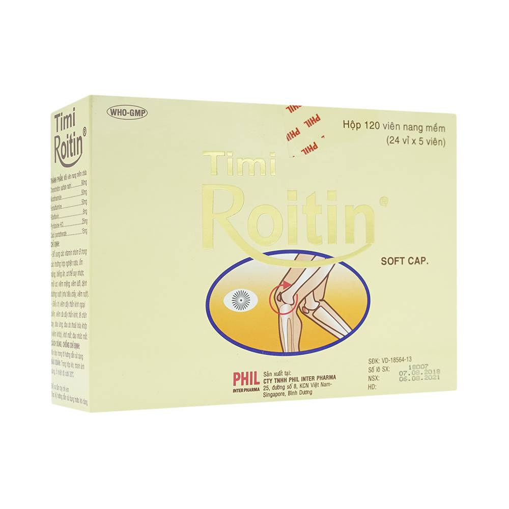 Thuốc Tmi Roitin bổ sung các vitamin nhóm B (24 vỉ x 5 viên)