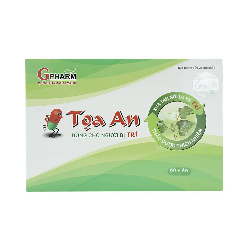 Viên uống Tọa An Gpharm hỗ trợ điều trị trĩ (60 viên)