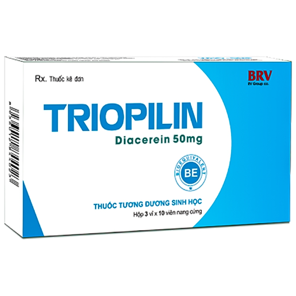 Thuốc Triopilin 50mg BV Pharma điều trị triệu chứng thoái hoá khớp (3 vỉ x 10 viên)