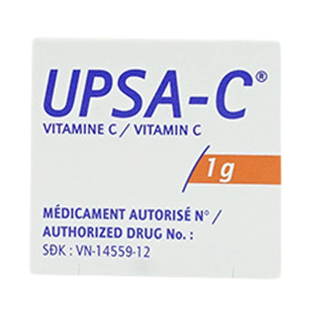 Viên Sủi Upsa-C 1000Mg Upsa Sas Phòng Và Điều Trị Cảm Tuýp 10 Viên