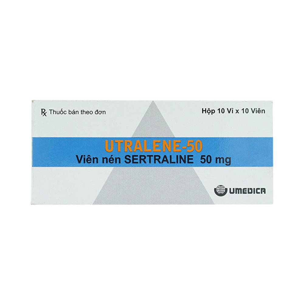 Thuốc Utralene-50 Umedica điều trị trầm cảm (10 vỉ x 10 viên)