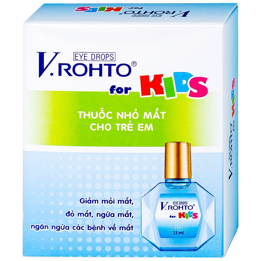 Thuốc nhỏ mắt V.Rohto for Kids được chỉ định dùng trong trường hợp nào?