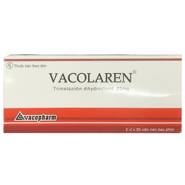 Thuốc Vacolaren 20mg Vacopharm điều trị đau thắt ngực (2 vỉ x 30 viên)