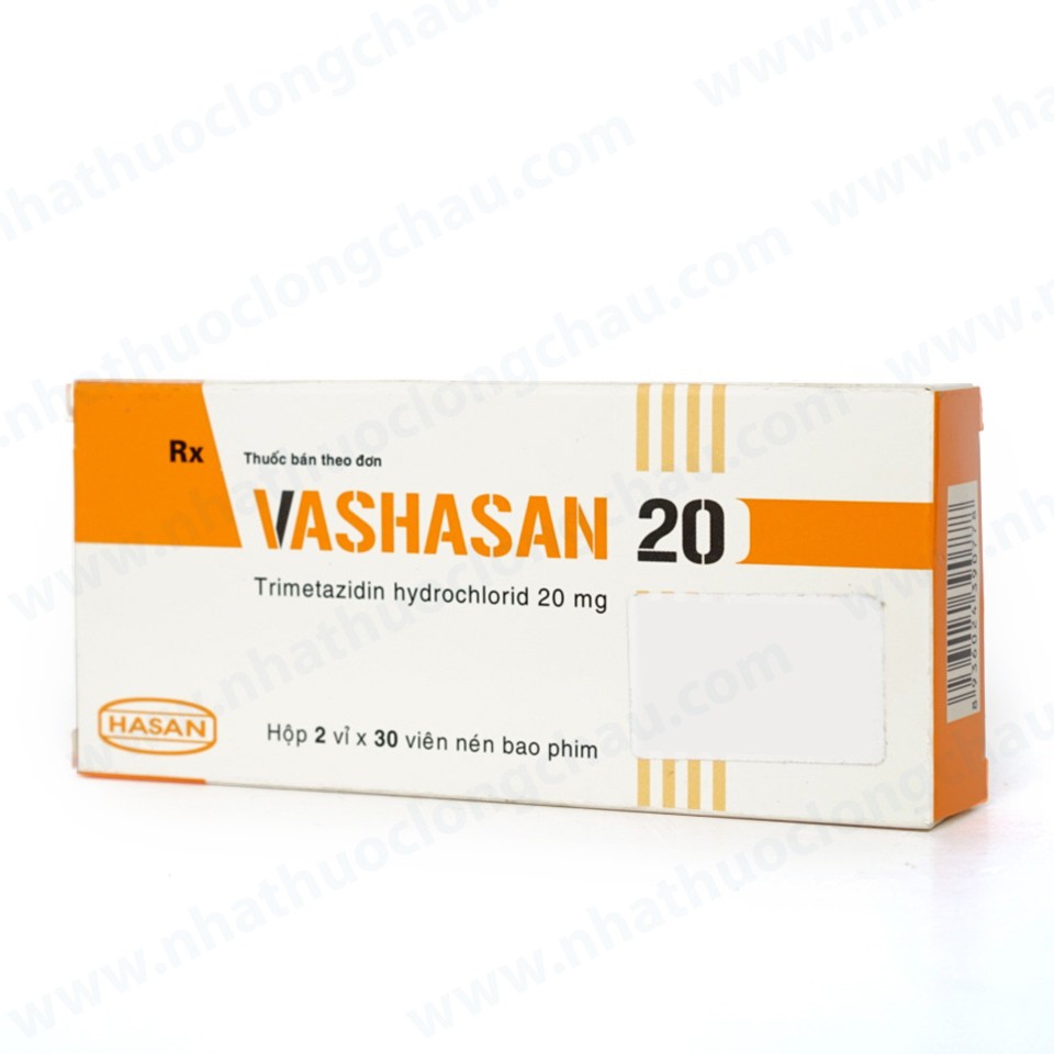 Thuốc Vashasan 20mg Hasan điều trị đau thắt ngực (2 vỉ x 30 viên)