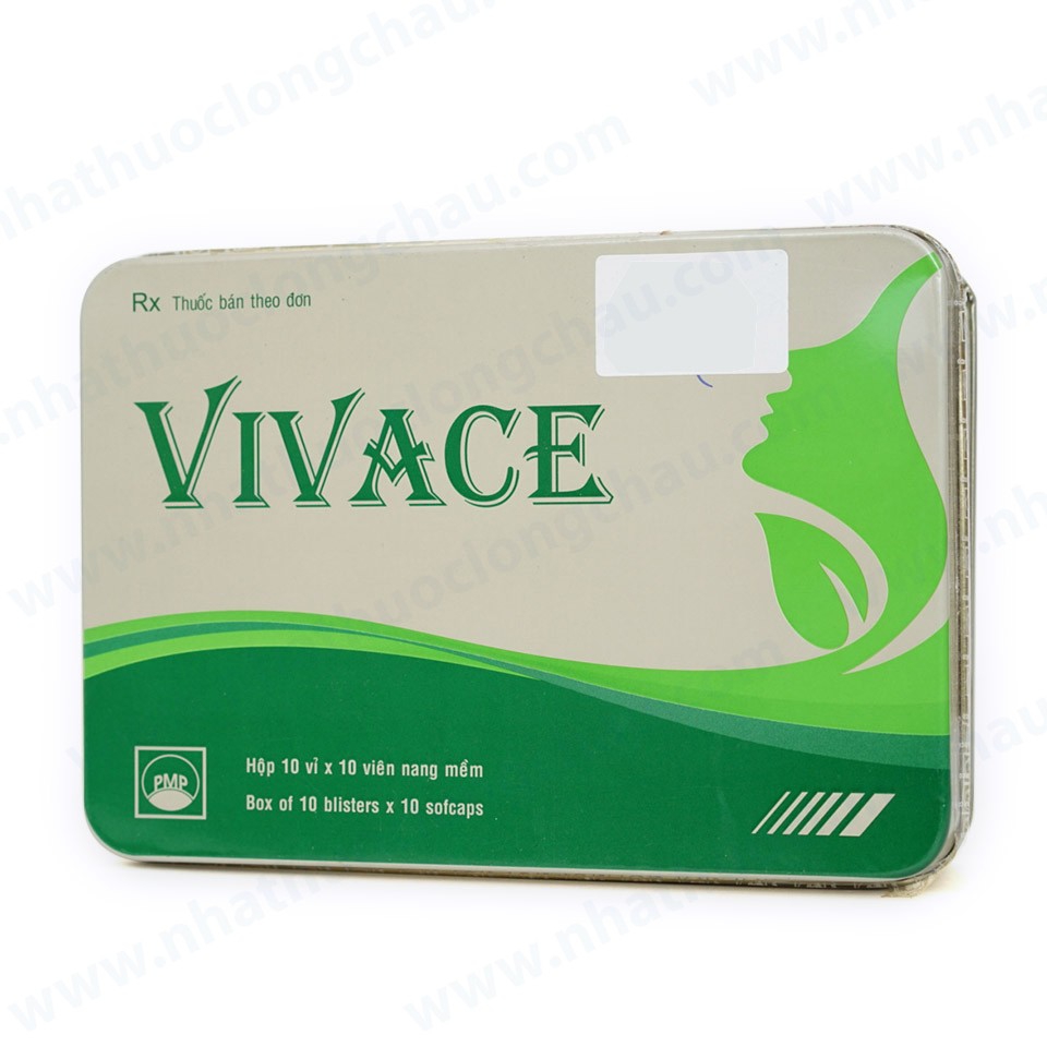 Thuốc Vivace Pymepharco chống oxy hóa và bổ sung Vitamin cho cơ thể (10 vỉ x 10 viên)