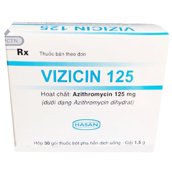 Thuốc Vizicin 125 Hasan điều trị nhiễm khuẩn do vi khuẩn (30 gói x 1.5g) 