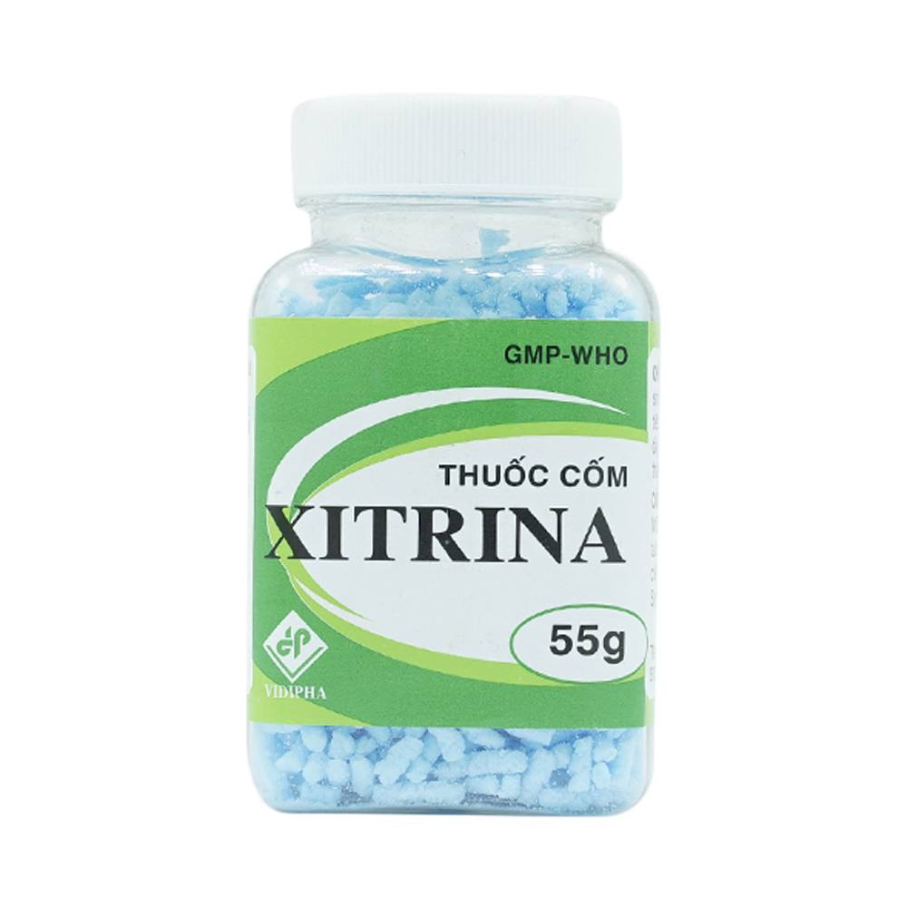 Thuốc cốm Xitrina Vidipha dùng cho ăn không tiêu, đau dạ dày, ói mửa (55g)