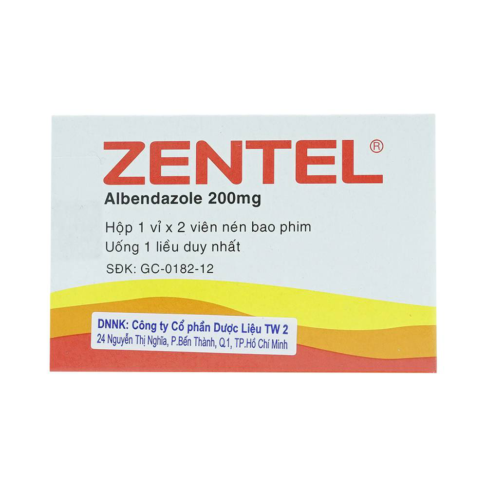Thuốc tẩy giun Zentel 200mg có tác dụng phụ không?
