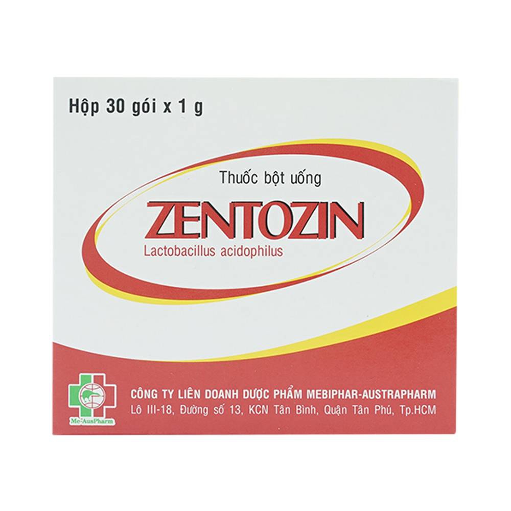 Thuốc bột uống Zentozin Mebiphar điều trị tiêu chảy (30 gói x 1g)