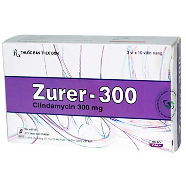 Thuốc Zurer-300 DaviPharm điều trị các nhiễm khuẩn nặng (3 vỉ x 10 viên)