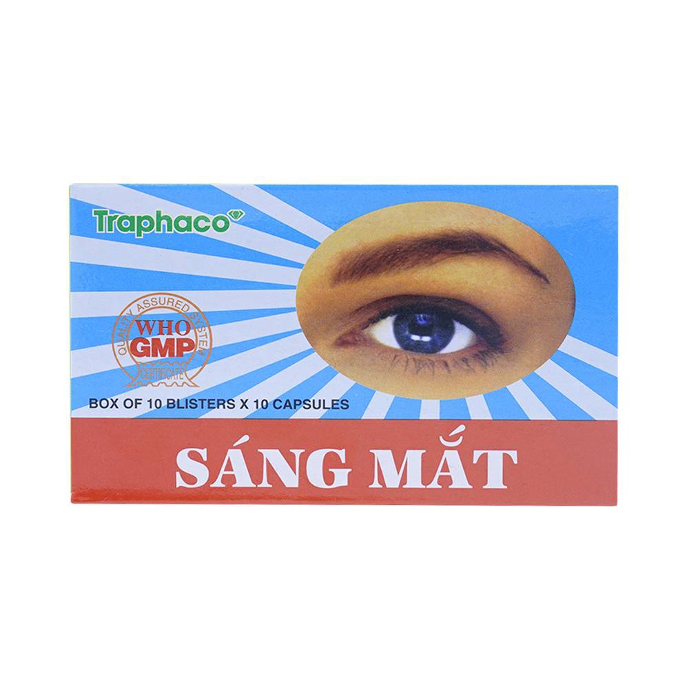 Thuốc Sáng Mắt Traphaco điều trị mờ mắt, nhức mắt (10 vỉ x 10 viên)